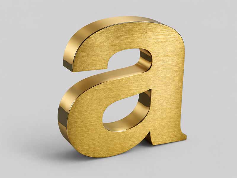 brass & letters